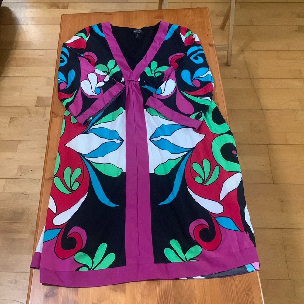 Bright floral dress